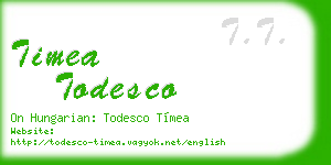 timea todesco business card